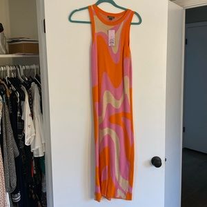NWT Wild fable retro midi knit midi dress S